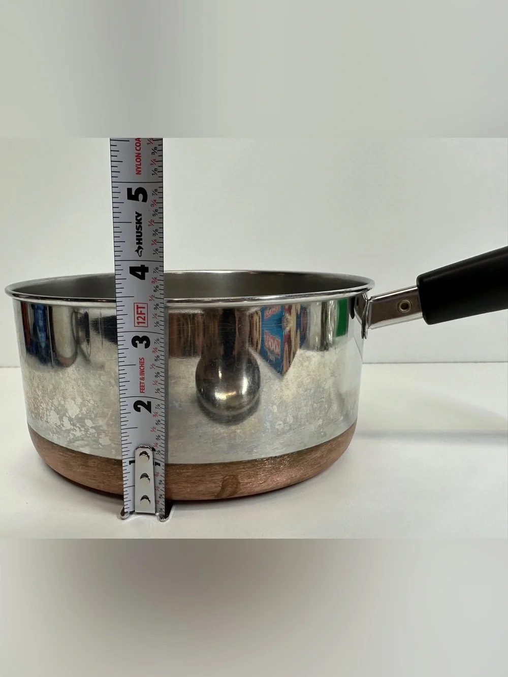 Revere Ware 1801  2 Qt. Sauce Pan/Pot Copper Clad Clinton, ILL USA & Lid Vtg